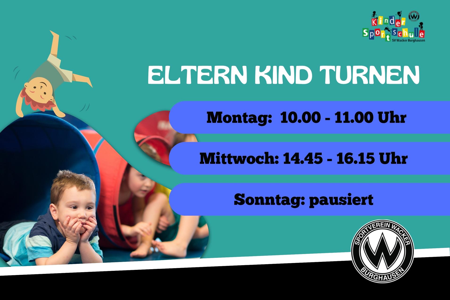 Eltern Kind Turnen Elternkind-Turnen am Sonntag macht pause, mittwochs und montags gehts weiter