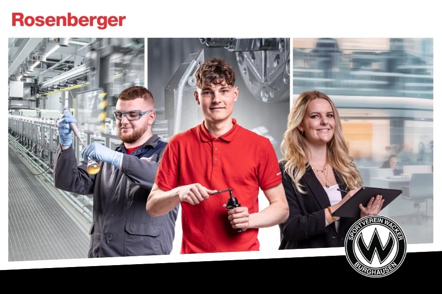 Rosenberger verlängert Partnerschasft Die Rosenberger Group unterstützt des SV Wacker Burghausen um weitere 2 Jahre