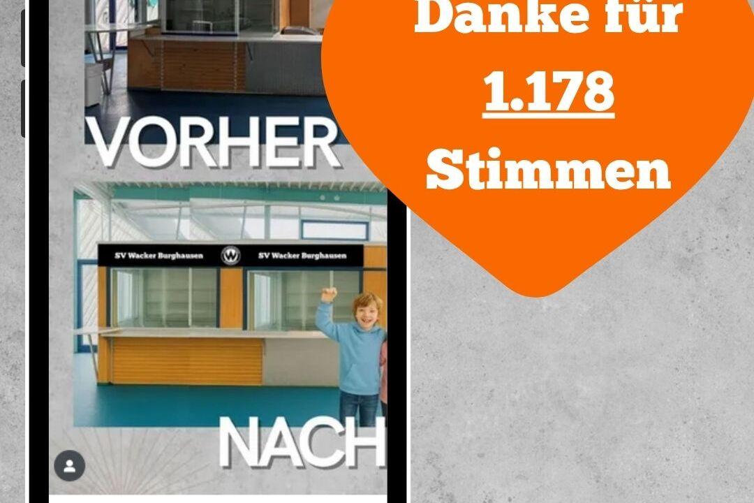 SPK Spendenvoting Danke für 1.178 STimmen beim Sparkassen-Spendenvoting 2025